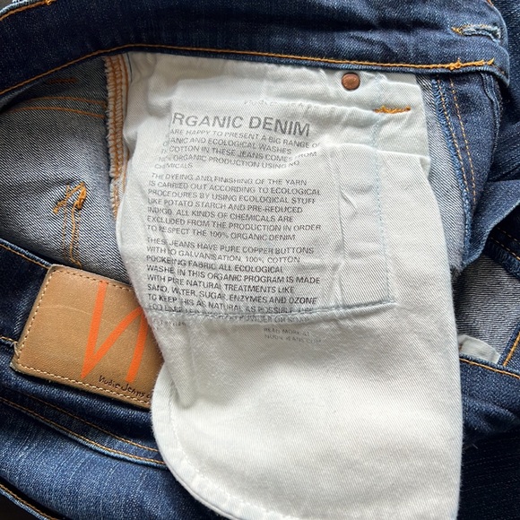 Navy blue distressed Nudie jeans - Picture 4 of 8